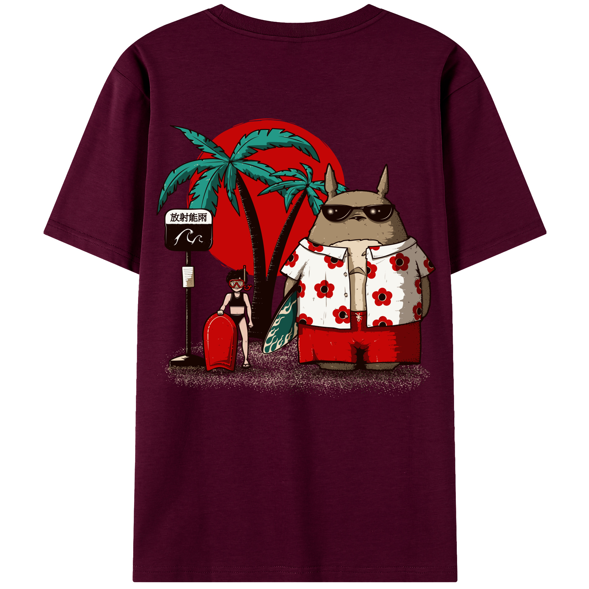 （画像用） となりのトトロ 草壁メイ 草壁サツキ My Neighbor Totoro Satsuki Kusakabe Mei Kusakabe レディース半袖Tシャツ(バックプリント)